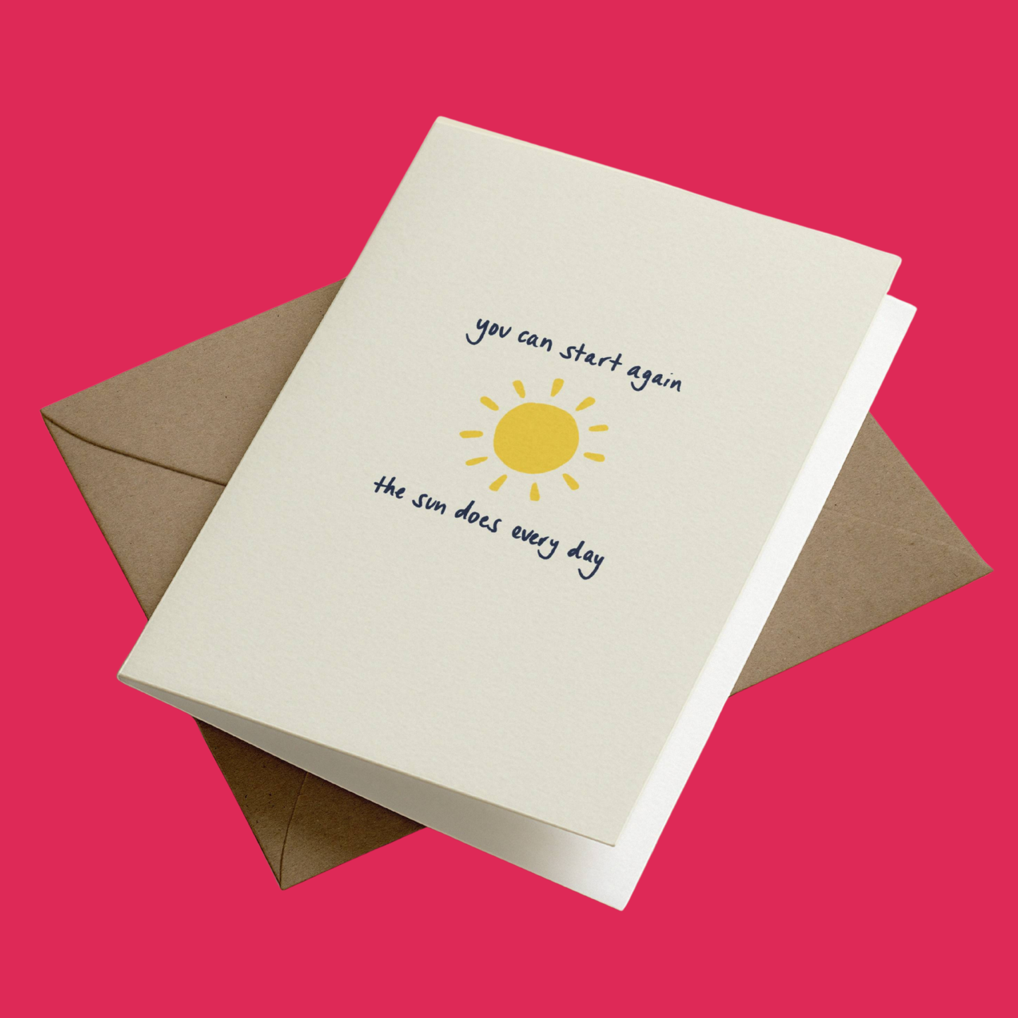 You Can Start Again Card | Positive Greetings Card