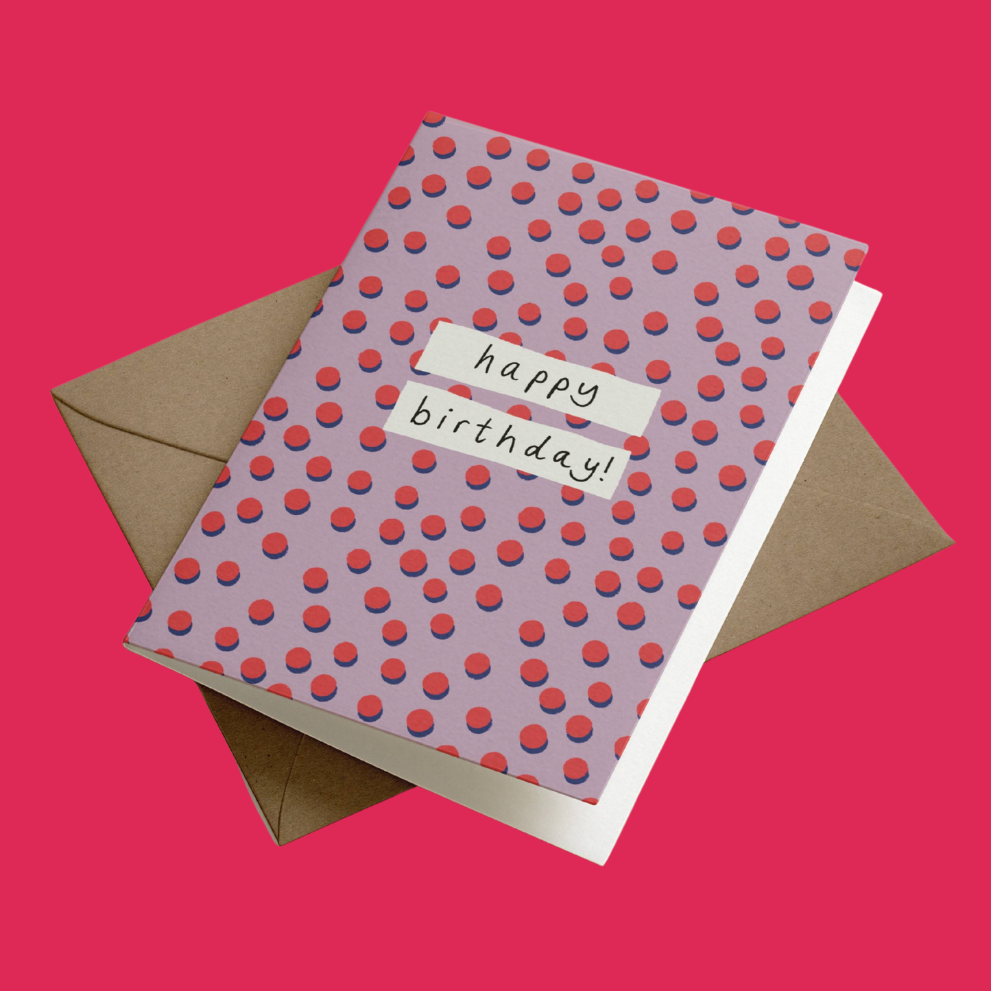 Polka Dot Happy Birthday Card | Birthday Greetings Card