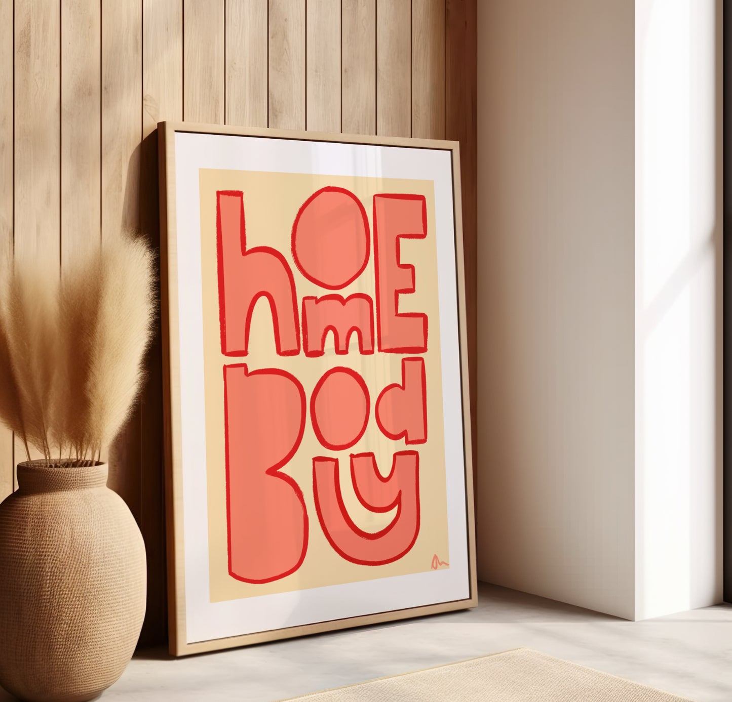 Homebody | Orange Living Room Print