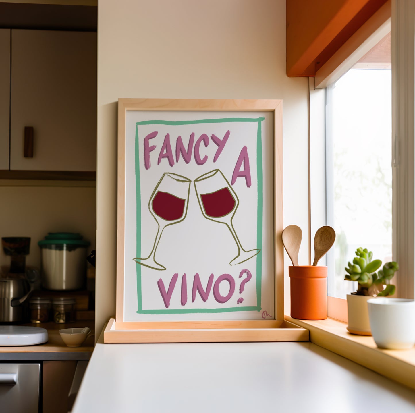 Fancy a Vino | Wine Kitchen Print