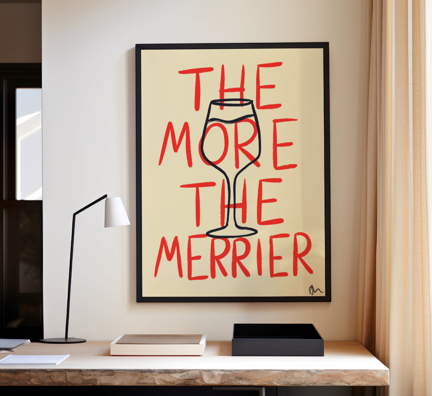 The More The Merrier | Wine Print