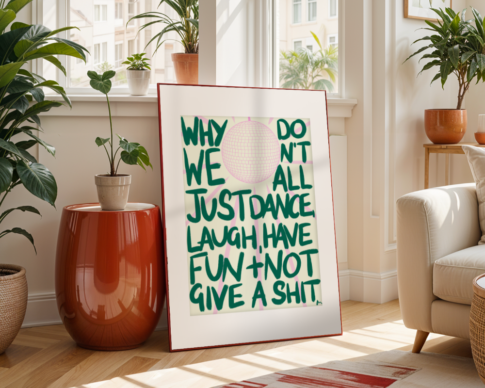 Just Dance | Lilac and Green Print