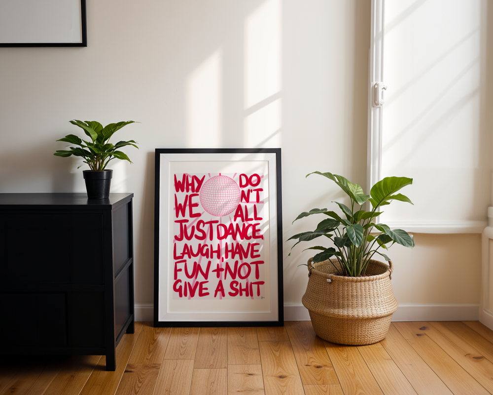 Just Dance | Red and Pink Print