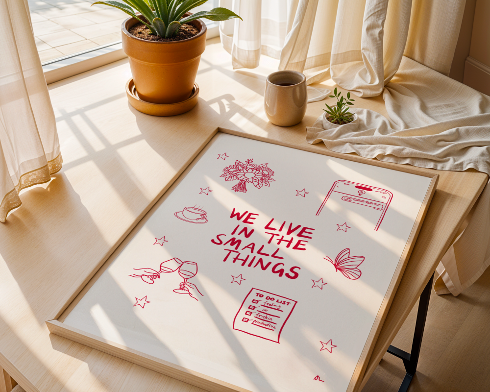 We Live In The Small Things | Relatable Print