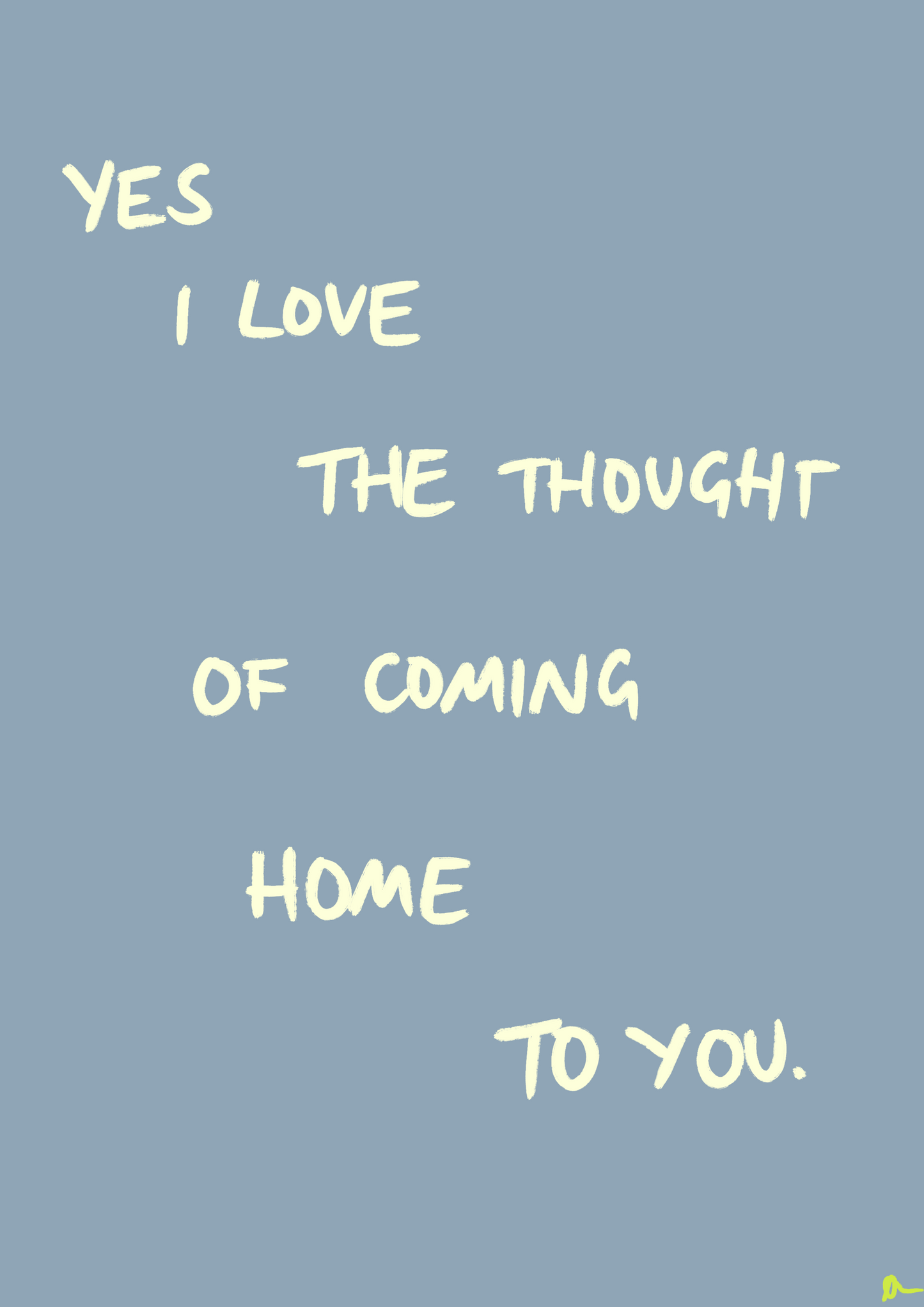 Coming Home To You | Grey Print