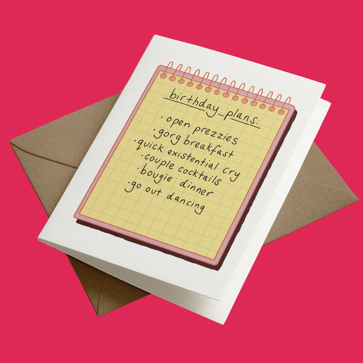 Birthday Plans | Birthday Greetings Card