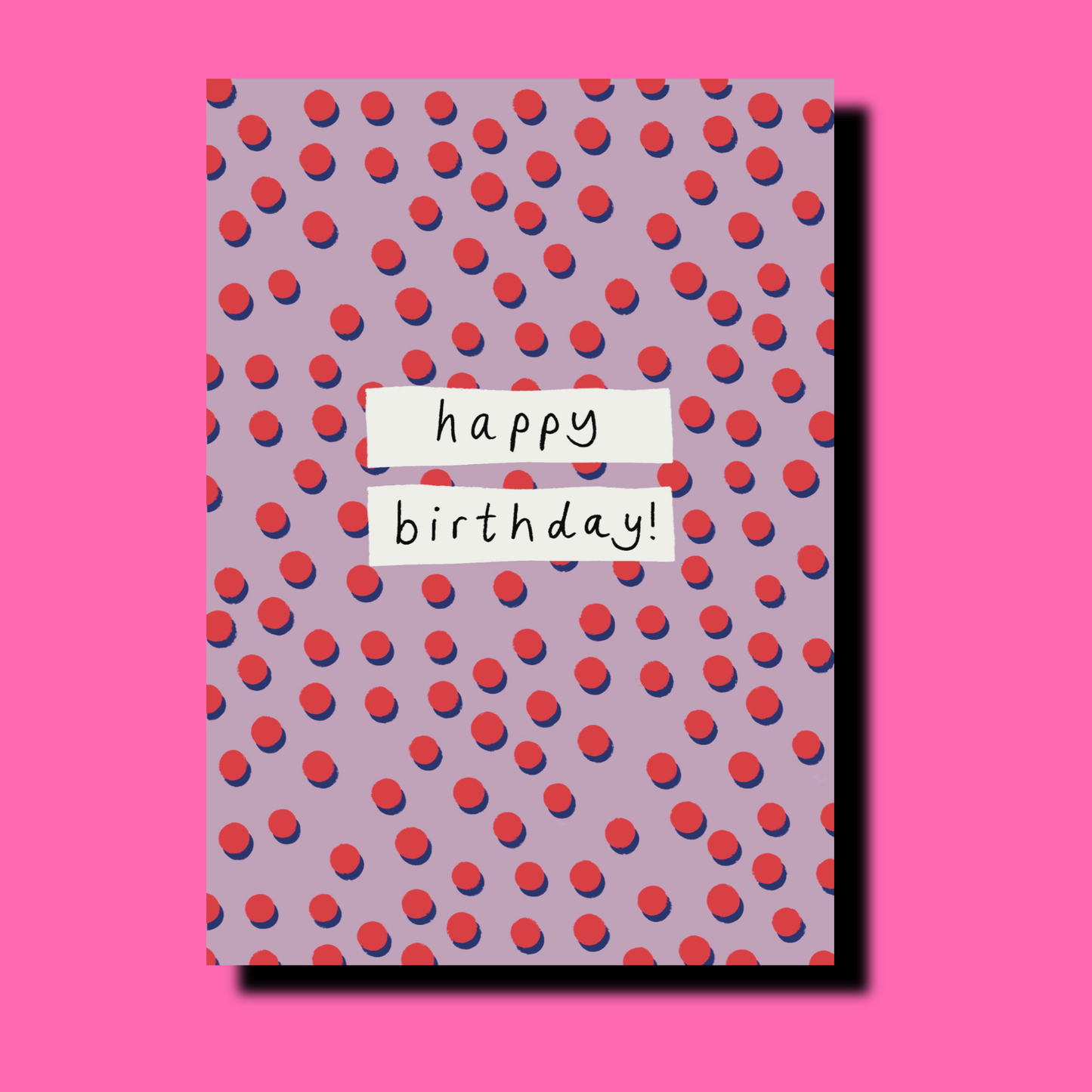 Polka Dot Happy Birthday Card | Birthday Greetings Card