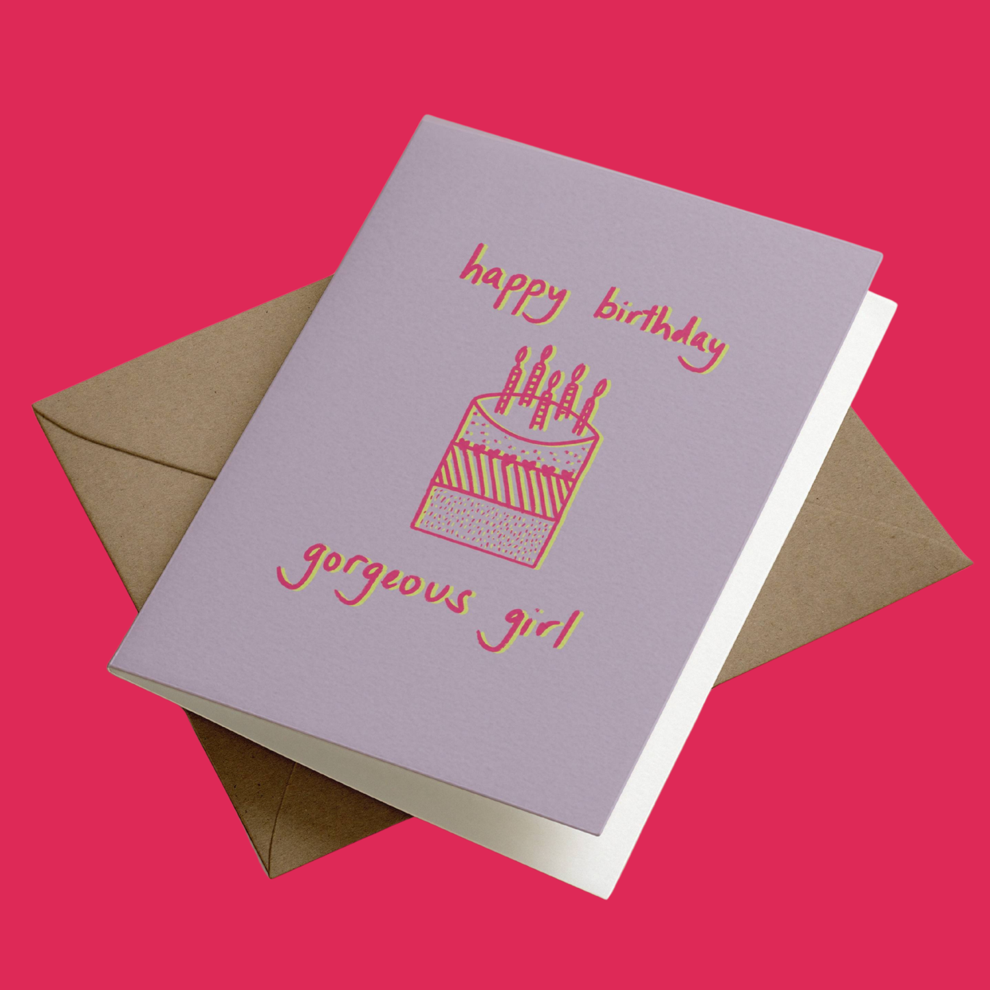 Gorgeous Girl Card | Birthday Greetings Card