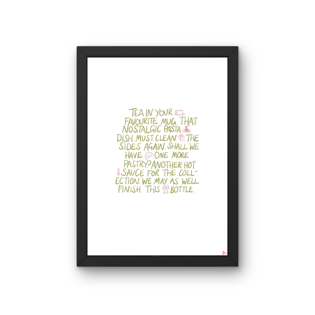 Kitchen Mantras | Kitchen Relatable Minimalist Prints