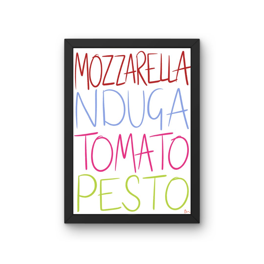 Italian Lovers | Relatable Homely Witty Kitchen Wall Art Print