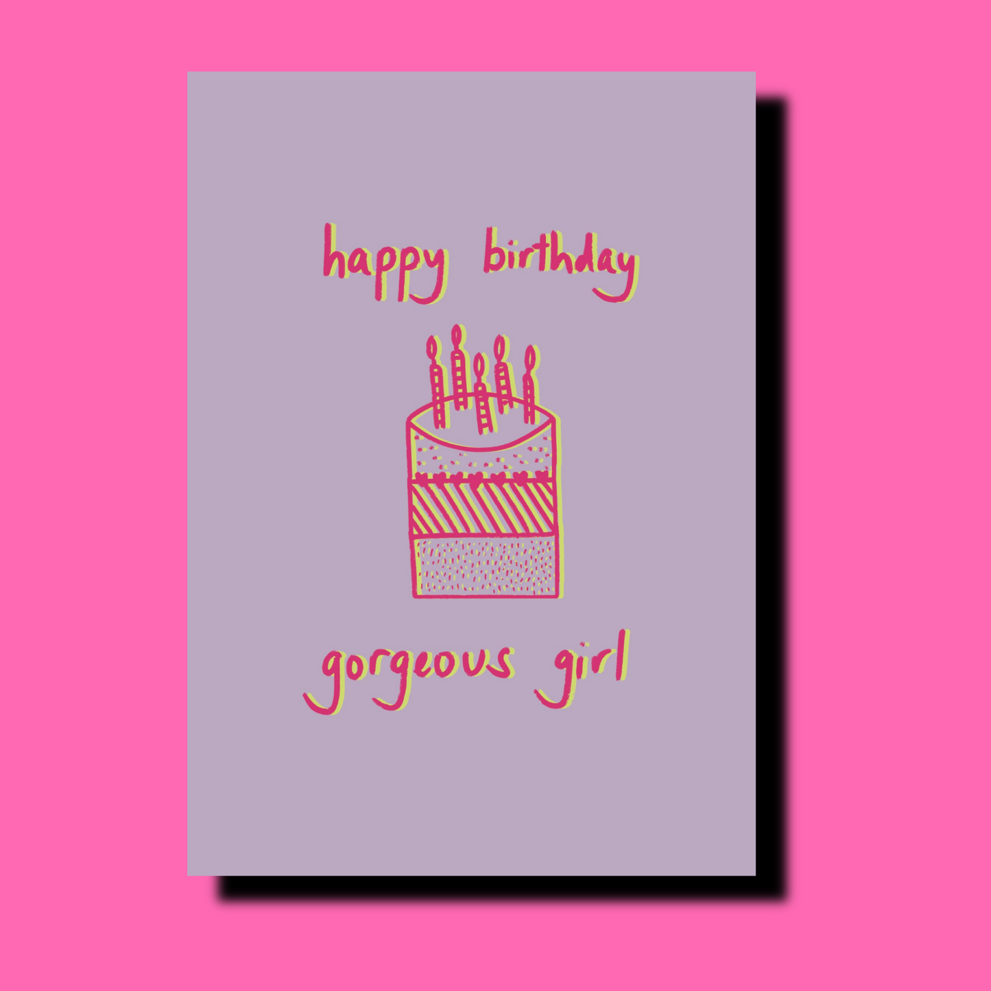 Gorgeous Girl Card | Birthday Greetings Card