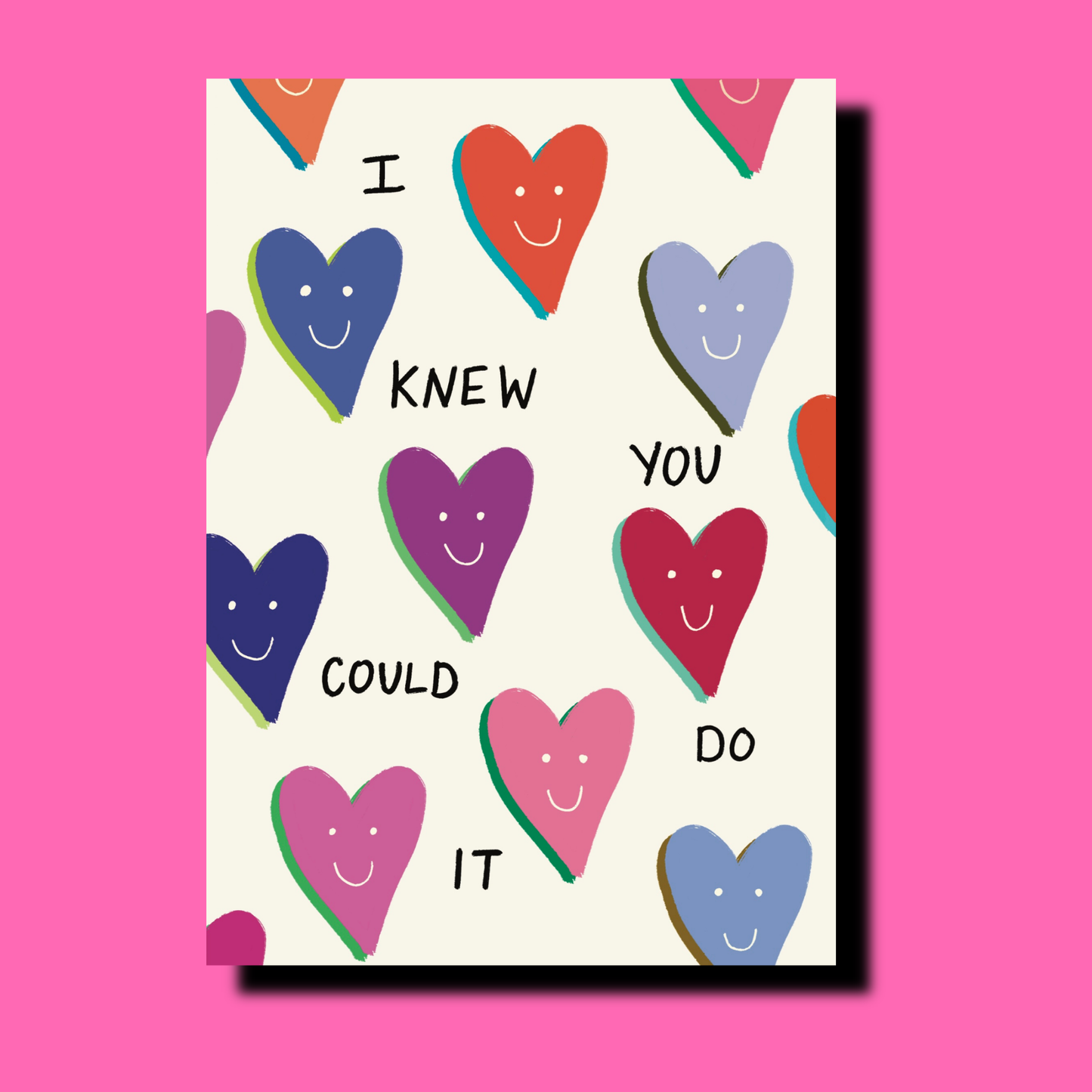 I Knew You Could Do It | Cute Positive Achievement Greetings Card