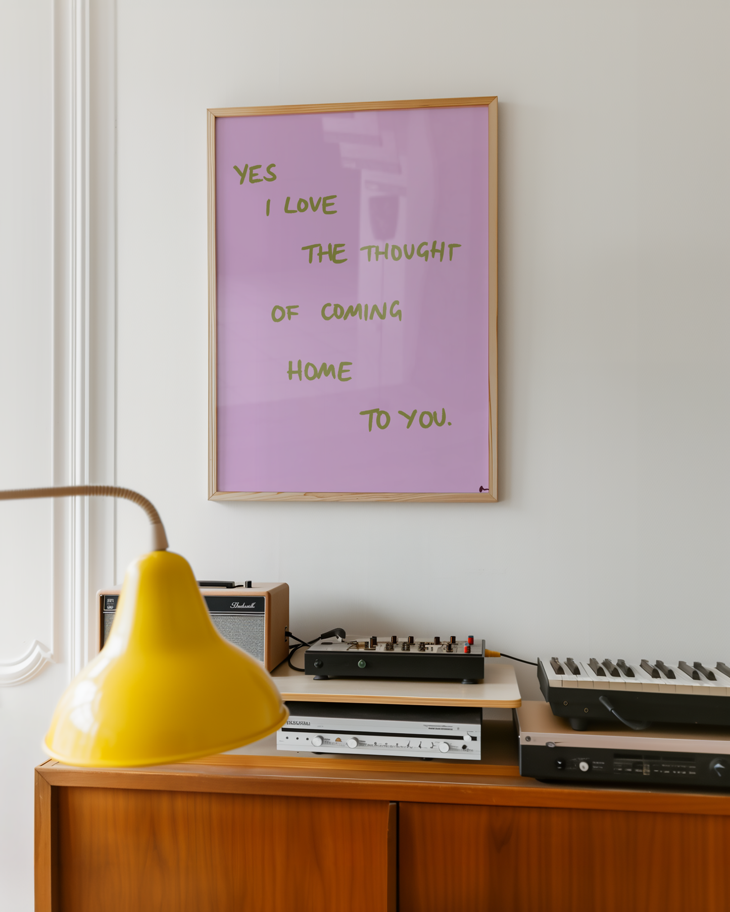 Coming Home To You | Lilac and Green Print