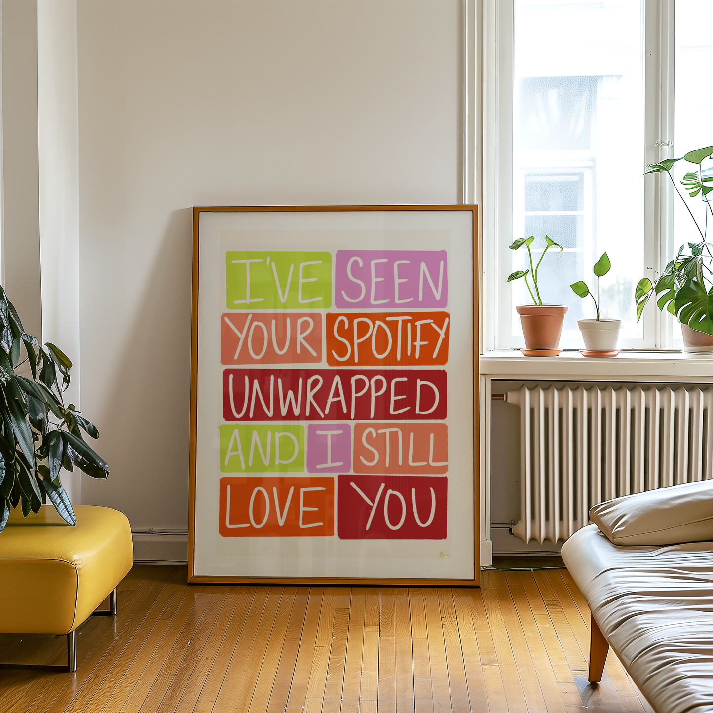 I've Seen Your Spotify Unwrapped | Colourful Art Print