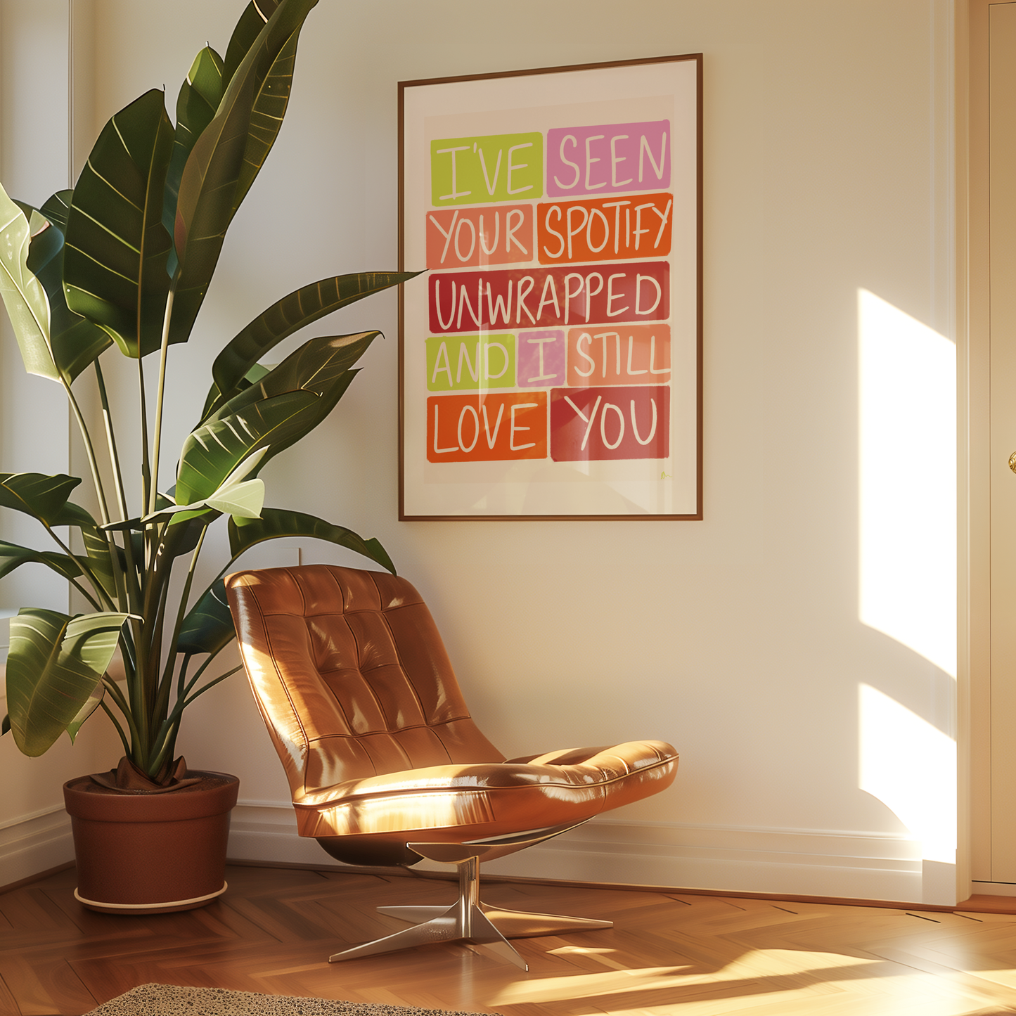 I've Seen Your Spotify Unwrapped | Colourful Art Print